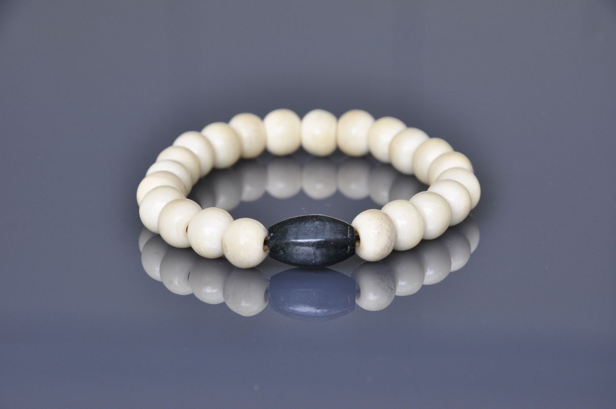 Casual black & white :: Soulbeads :: Ethnic based bracelets for men
